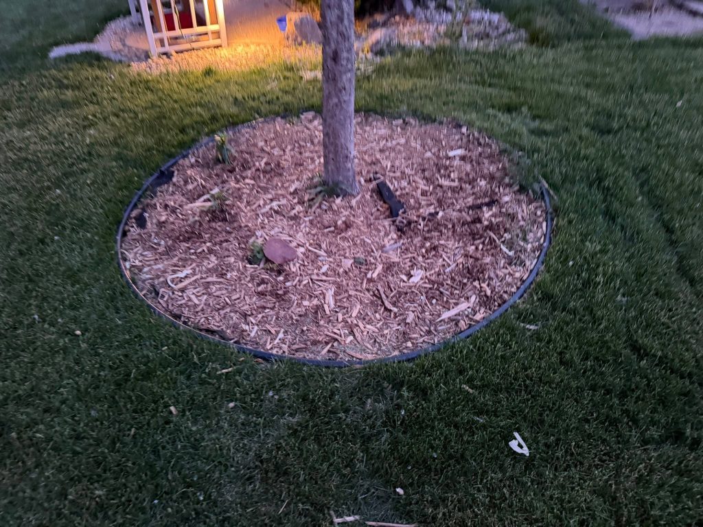 Mulch Renewal and Bed Extension
