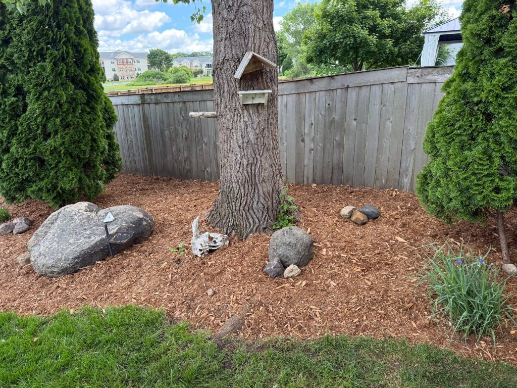 Mulch Renewal and Bed Extension